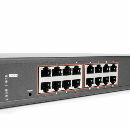 Rocstor SolidConnect SCM20 Managed L2 Gigabit Ethernet (10/100/1000) Power over Ethernet (PoE) Black