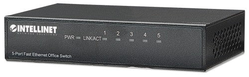 Intellinet 5-Port Fast Ethernet Office Switch Fast Ethernet (10/100) Black