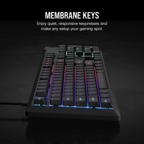 Corsair K55 CORE RGB keyboard Gaming USB QWERTY US English Black