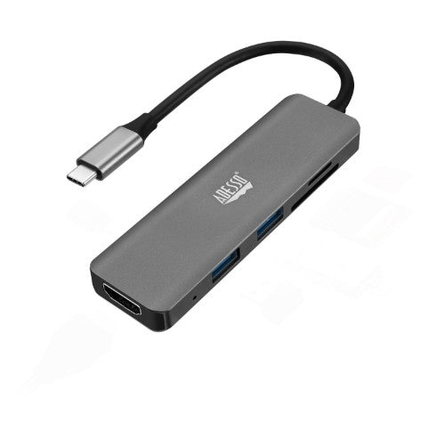 Adesso AUH-4020 laptop dock/port replicator Thunderbolt 3 Aluminum