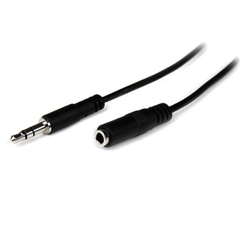 StarTech.com MU2MMFS audio cable 78.7" (2 m) 3.5mm Black - Buy IT Solutions