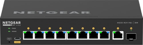 NETGEAR GSM4210PD-100NAS network switch Managed L2/L3 Gigabit Ethernet (10/100/1000) Power over Ethernet (PoE) Black