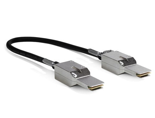 Axiom STACK-T2-1M-AX InfiniBand/fibre optic cable 39.4" (1 m) CX4 Black, Silver