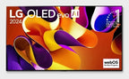 LG OLED83G4CUA signage display Digital signage flat panel 83" OLED Wi-Fi 4K Ultra HD Black WebOS