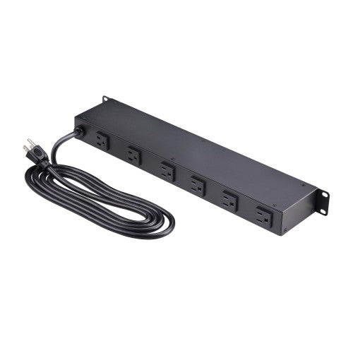StarTech.com 8NM8-RACK-MOUNT-PDU power distribution unit (PDU) 8 AC outlet(s) 1U Black