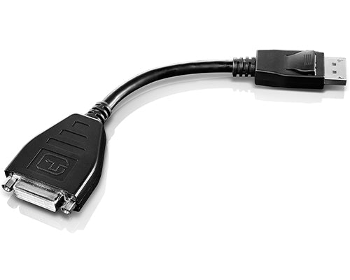 Lenovo 45J7915 video cable adapter 7.87" (0.2 m) DVI-D DisplayPort Black
