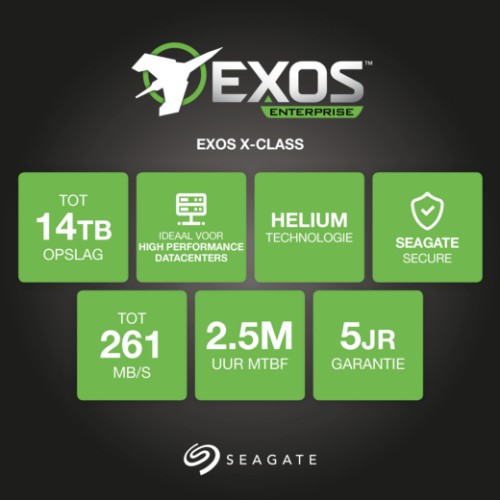Seagate Enterprise ST12000NM0007 internal hard drive 12 TB 7200 RPM 256 MB 3.5" Serial ATA III