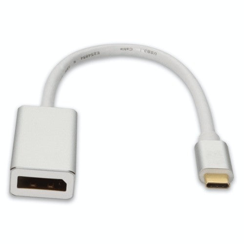 AddOn Networks USBC2DPMFAL-AA video cable adapter 7.87" (0.2 m) USB Type-C DisplayPort Aluminum