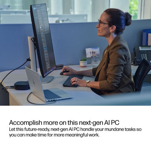 HP EliteBook 6 G1a Next Gen AI PC Wolf Pro Security Edition AMD Ryzen AI 7 PRO 350 Laptop 14" WUXGA 16 GB DDR5-SDRAM 512 GB SSD Wi-Fi 7 (802.11be) Windows 11 Pro Silver
