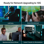 TP-Link TL-SX105 network switch Unmanaged 10G Ethernet (100/1000/10000) Black