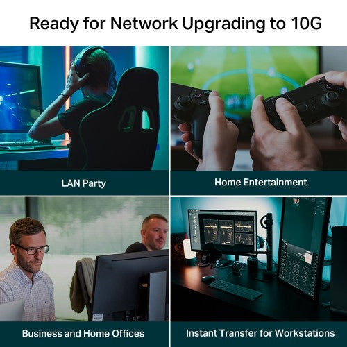 TP-Link TL-SX105 network switch Unmanaged 10G Ethernet (100/1000/10000) Black