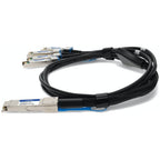 AddOn Networks ADD-Q28CIS28IN-P5M InfiniBand/fibre optic cable 196.9" (5 m) QSFP28 4x SFP28 Black