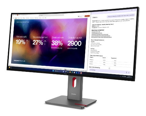 Lenovo ThinkVision P40WD-40 computer monitor 39.7" 5120 x 2160 pixels WUHD LED Black