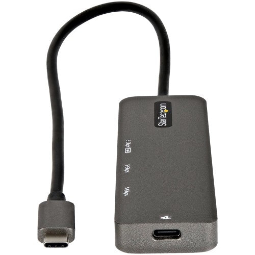 StarTech.com DKT30CHPD3 laptop dock/port replicator USB 3.2 Gen 1 (3.1 Gen 1) Type-C Black, Gray