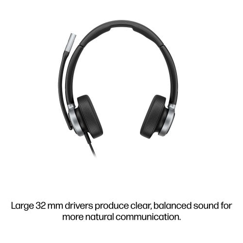 HP Poly Mission 625 Stereo USB Wired Headset (Bulk)