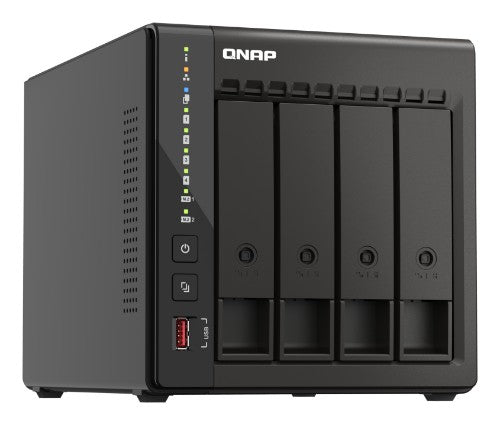 QNAP TS-453E NAS Tower Intel® Celeron® J6412 8 GB 0 TB QNAP Turbo System Black