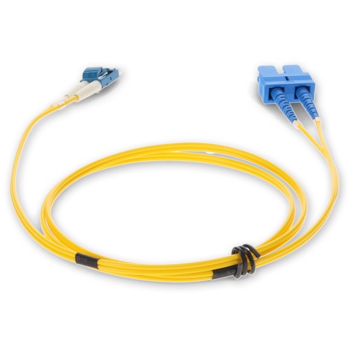 AddOn Networks ADD-SC-LC-0-5M9SMF InfiniBand/fibre optic cable 19.7" (0.5 m) OFNR Yellow