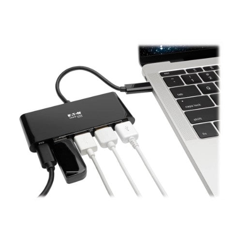 Tripp Lite U460-004-4AB-C interface hub USB 3.2 Gen 2 (3.1 Gen 2) Type-C 5000 Mbit/s Black