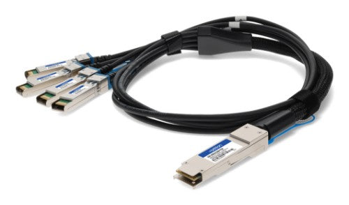 AddOn Networks ADD-Q28JUS28IN-P3M InfiniBand/fibre optic cable 118.1" (3 m) QSFP28 4x SFP28 DAC Black