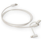 AddOn Networks USB2LGTCM1MW USB cable USB 2.0 39.4" (1 m) USB A USB C/Micro-USB B/Lightning White