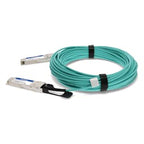 AddOn Networks AOC-Q-Q-40G-25M-AO InfiniBand/fibre optic cable 984.3" (25 m) QSFP+ Aqua color, Silver
