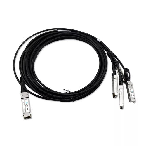 Axiom 100GBASE-CR4 QSFP28 to 4 SFP28 Passive DAC Cisco Compatible 5m - TAA Compliant InfiniBand/fibre optic cable 196.9" (5 m) 4x SFP28 Black