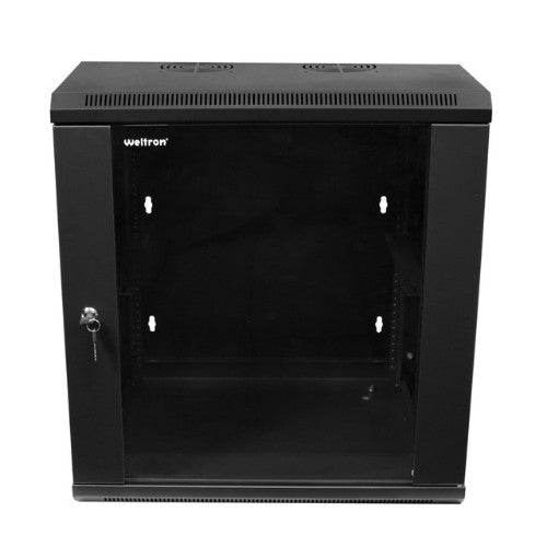Weltron 90-4090WMEN-12U rack cabinet Wall mounted rack Black