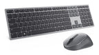 DELL KM7321W keyboard Mouse included Office RF Wireless + Bluetooth US English Gray, Titanium