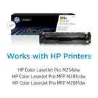 HP 202X High Yield Yellow Original LaserJet Toner Cartridge