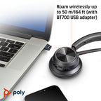 HP Poly Voyager 4310-M Microsoft Teams Certified USB-C Headset +BT700 dongle TAA