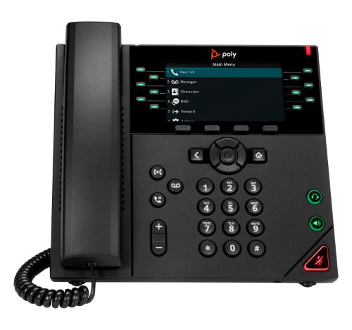 HP Poly VVX 450 12-Line IP Phone and PoE-enabled