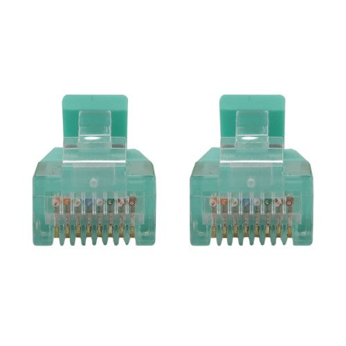 Tripp Lite N261-S01-AQ networking cable Aqua color 11.8" (0.3 m) Cat6a U/UTP (UTP) Round