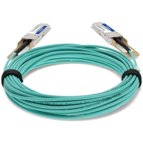 AddOn Networks 100G-QSFP-QSFP-AOC-0101-AO InfiniBand/fibre optic cable 39.4" (1 m) QSFP28 Turquoise