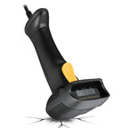 Adesso NuScan 2500TU Handheld bar code reader 1D/2D CMOS Black, Yellow