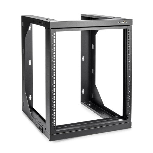 Rocstor Y10E028-B1 rack cabinet 12U Wall mounted rack Black
