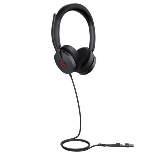 Yealink UH48 Dual Teams USB-C/A Headset Wired Head-band Office/Call center USB Type-C / USB Type-A Black