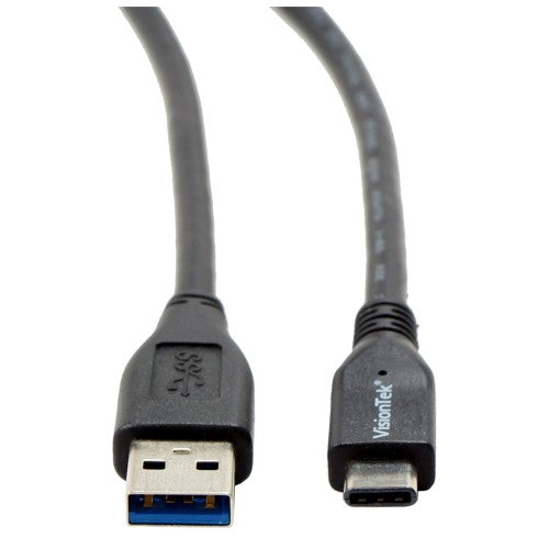 VisionTek USB 3.1 1m USB cable USB 3.2 Gen 2 (3.1 Gen 2) 39.4" (1 m) USB C USB A 10 Gbit/s Black