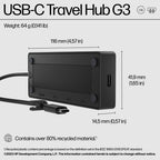 HP USB-C Travel Hub G3