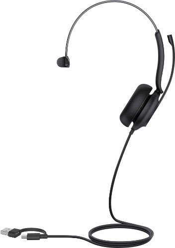 Yealink UH35 Mono Teams USB-C/A Headset Wired Head-band Calls/Music USB Type-C / USB Type-A Black