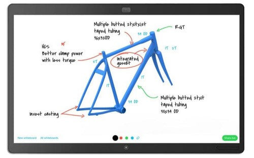 Cisco Spark Board 55 interactive whiteboard 55" 3840 x 2160 pixels Touchscreen Black