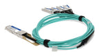 AddOn Networks QSFP-4SFP25G-AOC1M-AO InfiniBand/fibre optic cable 39.4" (1 m) QSFP28 4x SFP28 DAC Aqua color, Stainless steel