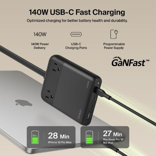 Belkin SRZ003TT5 mobile device charger Smartphone, Tablet, Laptop, Smartwatch Black Fast charging Indoor