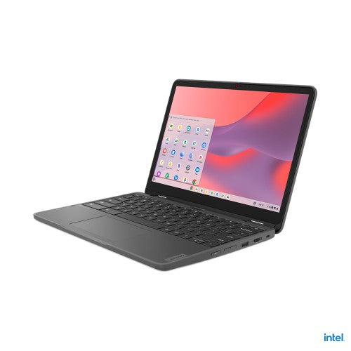 Lenovo 500e Yoga Chromebook Gen 4 Intel® N N100 12.2" Touchscreen WUXGA 4 GB LPDDR5-SDRAM 32 GB eMMC Wi-Fi 6E (802.11ax) ChromeOS US English Gray