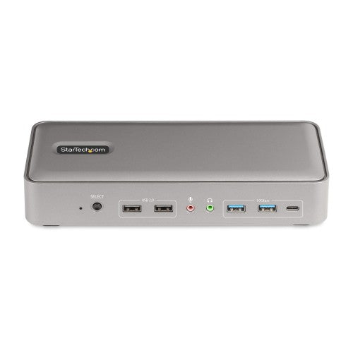 StarTech.com 129N-USBC-KVM-DOCK laptop dock/port replicator Wired USB 3.2 Gen 2 (3.1 Gen 2) Type-C Silver