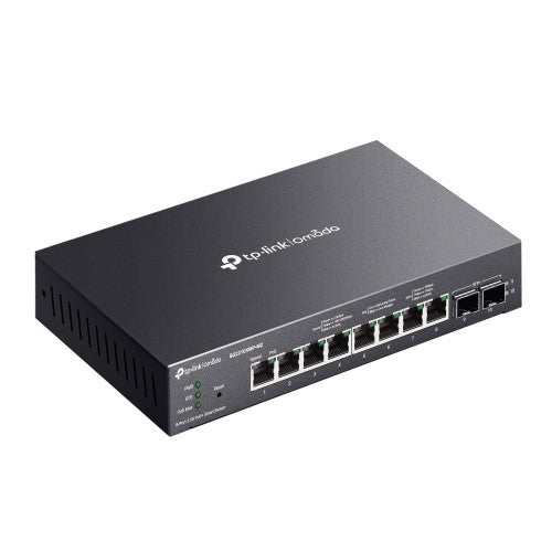 TP-Link Omada SG2210XMP-M2 network switch Managed L2/L2+ 2.5G Ethernet (100/1000/2500) Power over Ethernet (PoE) Desktop/Wall-Mounting Black
