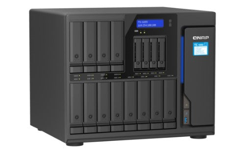 QNAP TS-1655 NAS Tower Intel Atom® C5125 8 GB DDR4 0 TB QNAP Turbo System Black