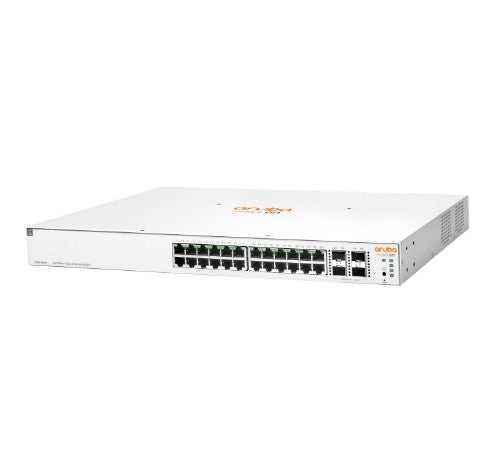 HPE Aruba Networking Instant On 1930 24G Class4 PoE 4SFP/SFP+ 370W Managed L2+ Gigabit Ethernet (10/100/1000) Power over Ethernet (PoE) 1U White