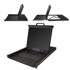 StarTech.com RKCONS1916K rack console 19" 1280 x 1024 pixels Black 1U