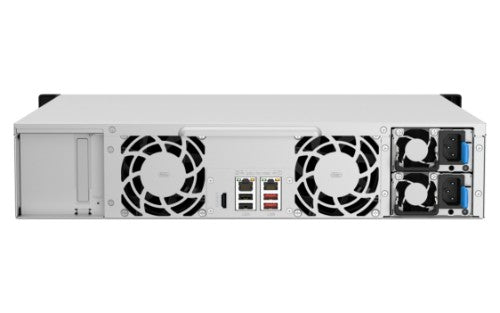 QNAP TS-1264U-RP NAS Rack (2U) Intel® Celeron® 8 GB DDR4 0 TB QNAP QTS Aluminum, Black
