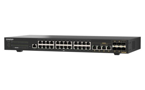 QNAP QSW-M2130-4C2S24T-US network switch Managed L2 2.5G Ethernet (100/1000/2500) 1U Black